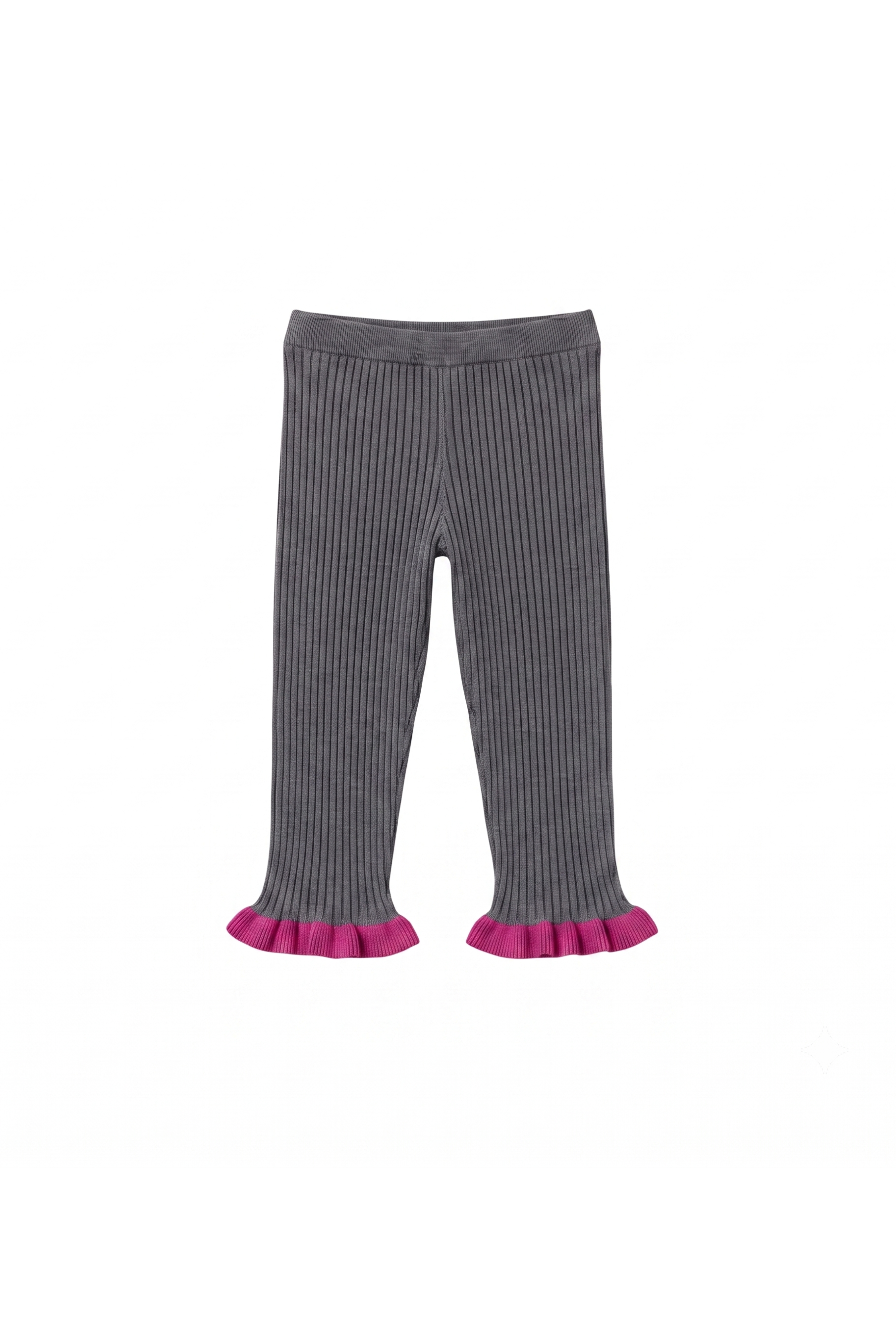 Madonna Capri Pants - Dark Grey & Fuchsia